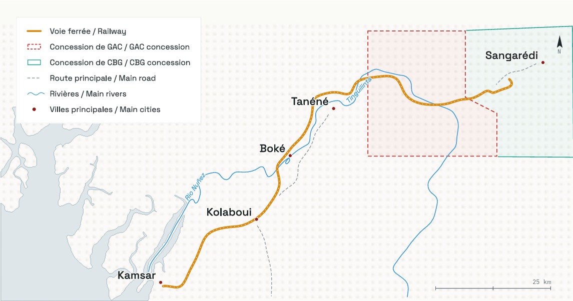 Map: Kamsar, Guinea