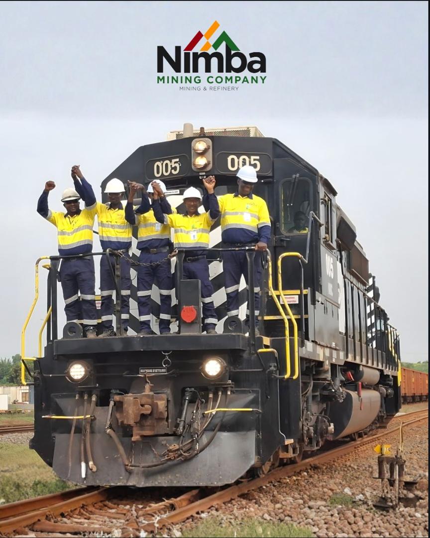 Nimba Mining Company reaches a historic milestone and welcomes its first bauxite train at the port of Kamsar